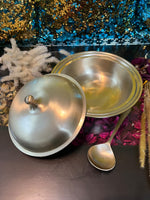 Load image into Gallery viewer, Bronze Casserole/Donga - Brass Globe -
