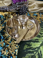 Load image into Gallery viewer, Bronze/Kansa Baby Set - Brass Globe -
