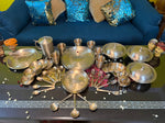 Load image into Gallery viewer, Bronze/Kansa dinner set 51 piece - Brass Globe -
