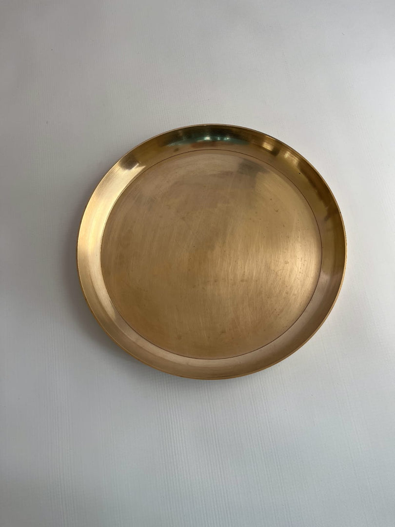 Knasa / bronze thaali matte finish, glossy finish - Brass Globe -