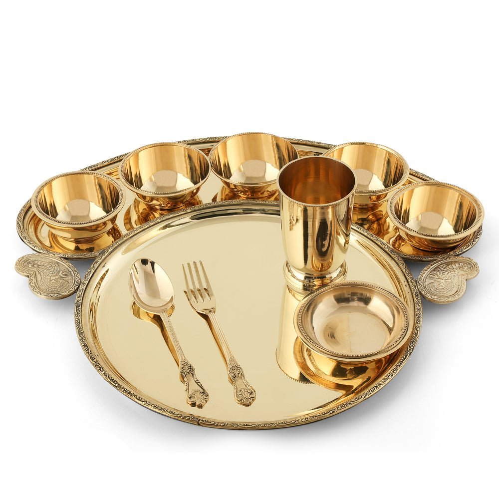 maharaja thali dinner set - Brass Globe -