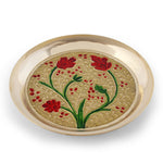 Load image into Gallery viewer, Meenakari bhog plate - Brass Globe -
