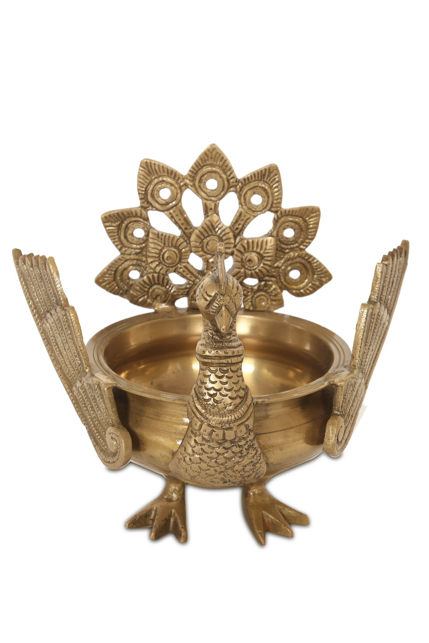 Peacock urli - Brass Globe -