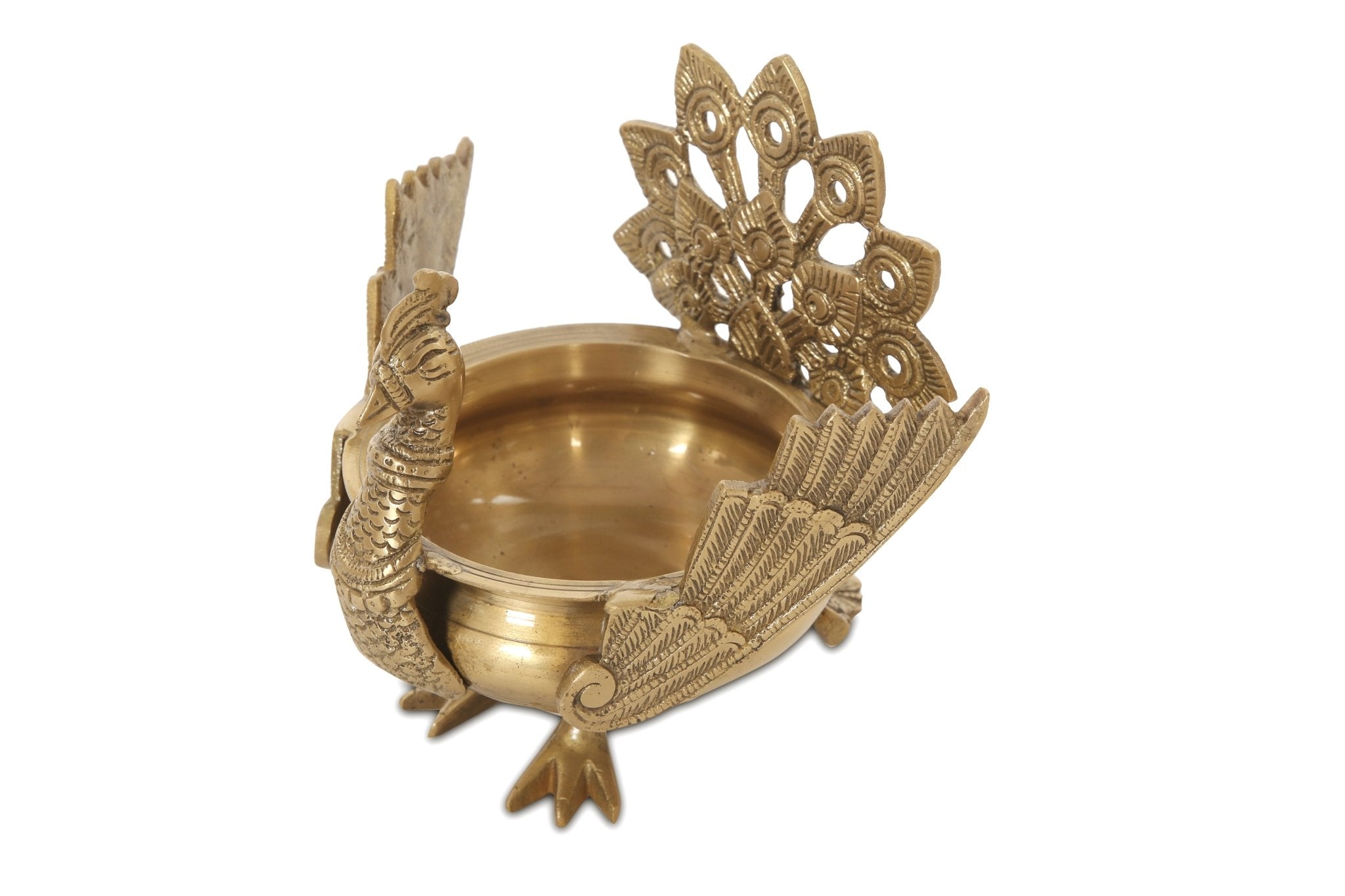 Peacock urli - Brass Globe -