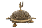 Load image into Gallery viewer, Turtle dhupdaan - Brass Globe -
